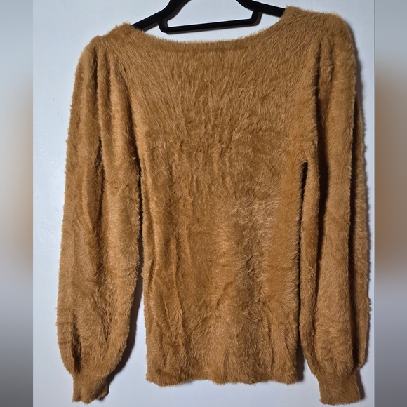 Rachel Parcell Womens balloon sleeve fuzzy sweater XS - Picture 3 of 15